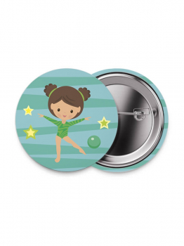 Значок "I love Rhythmic gymnastic"